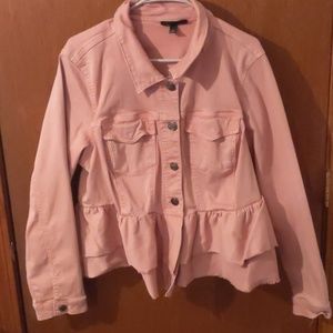 Pink jean jacket